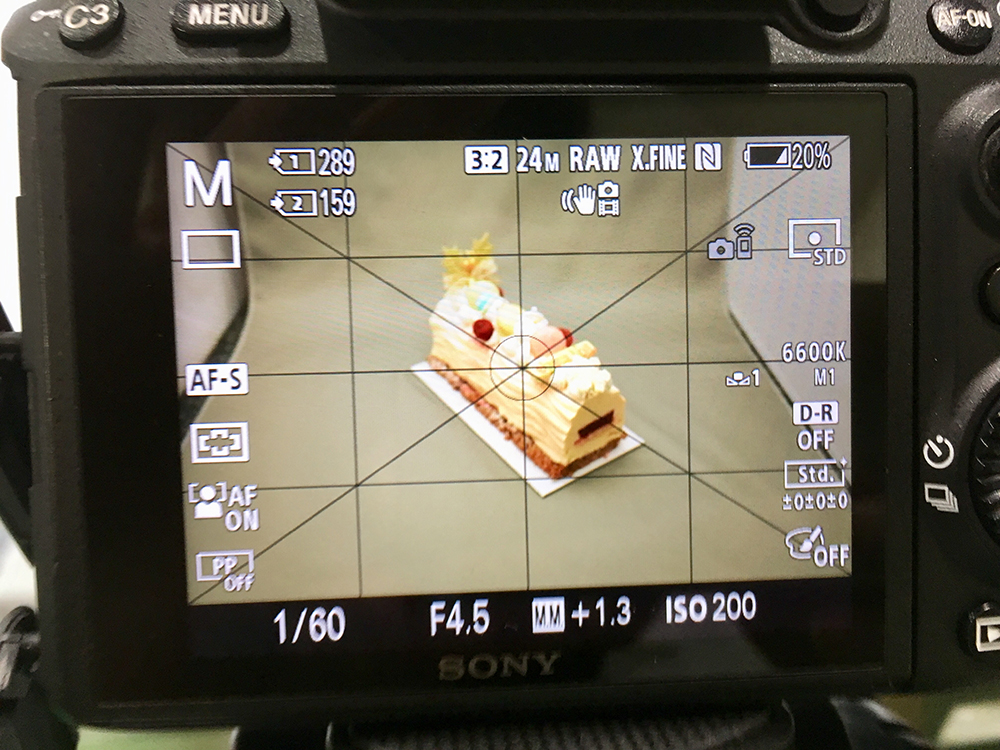 ケーキの写真素材撮影